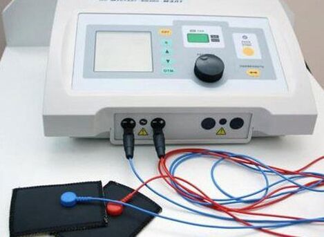 Dispositif d'électrophorèse une procédure physiothérapeutique pour la prostatite. 
